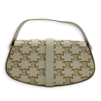 Tabou Shoulder Bag Beige in Coated Canvas, Gold hardware