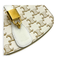 Tabou Shoulder Bag Beige in Coated Canvas, Gold hardware