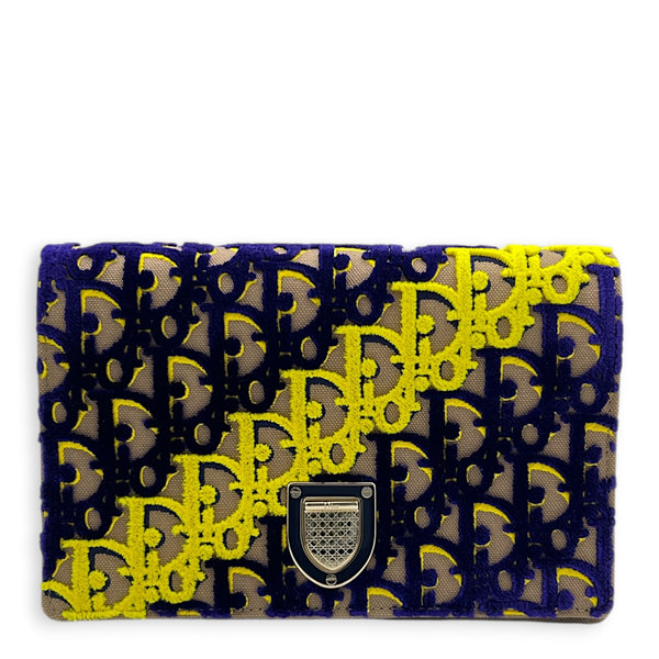 Diorama Wallet On Chain Multi-colour in Canvas, Light Gold hardware