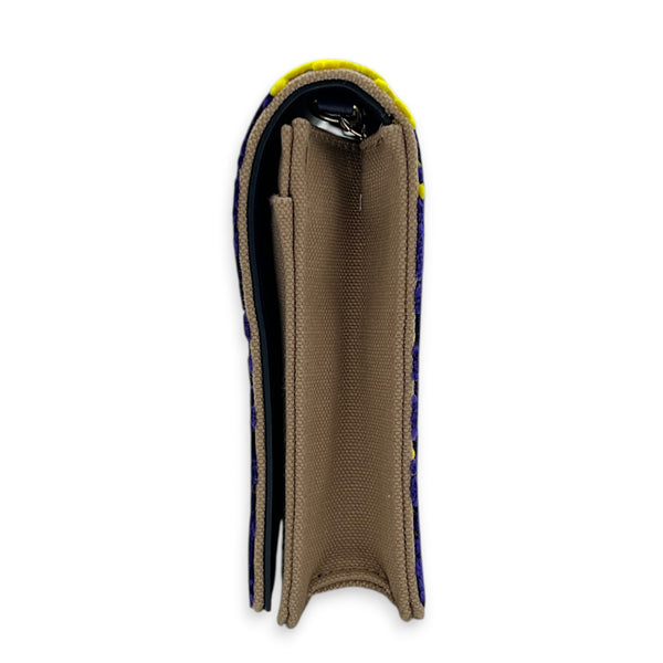 Diorama Wallet On Chain Multi-colour in Canvas, Light Gold hardware