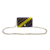Diorama Wallet On Chain Multi-colour in Canvas, Light Gold hardware