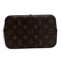 NeoNoe BB Brown Bucket Bag in Monogram Coated Canvas, Gold hardware
