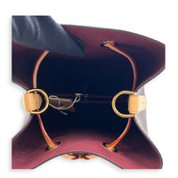 NeoNoe BB Brown Bucket Bag in Monogram Coated Canvas, Gold hardware