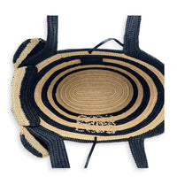 Raffia Elephant Tote Bag Beige in Raffia