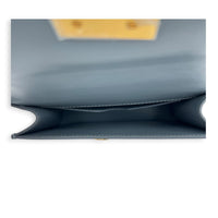30 Montaigne Crossbody Bag Blue in Calfskin, Gold hardware