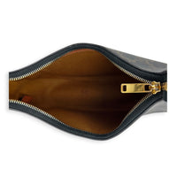 Ava Shoulder Bag Brown in Coated Canvas, Gold hardware