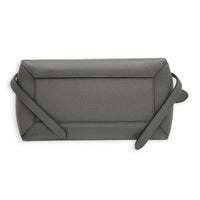 Belt  Top Handle Bag Mini Grey in Calfskin, Gold hardware