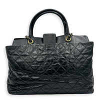 Portobello Tote Bag Black in Calfskin, Gold hardware