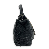 Portobello Tote Bag Black in Calfskin, Gold hardware