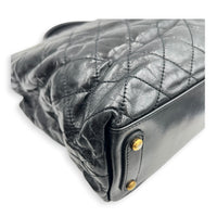 Portobello Tote Bag Black in Calfskin, Gold hardware