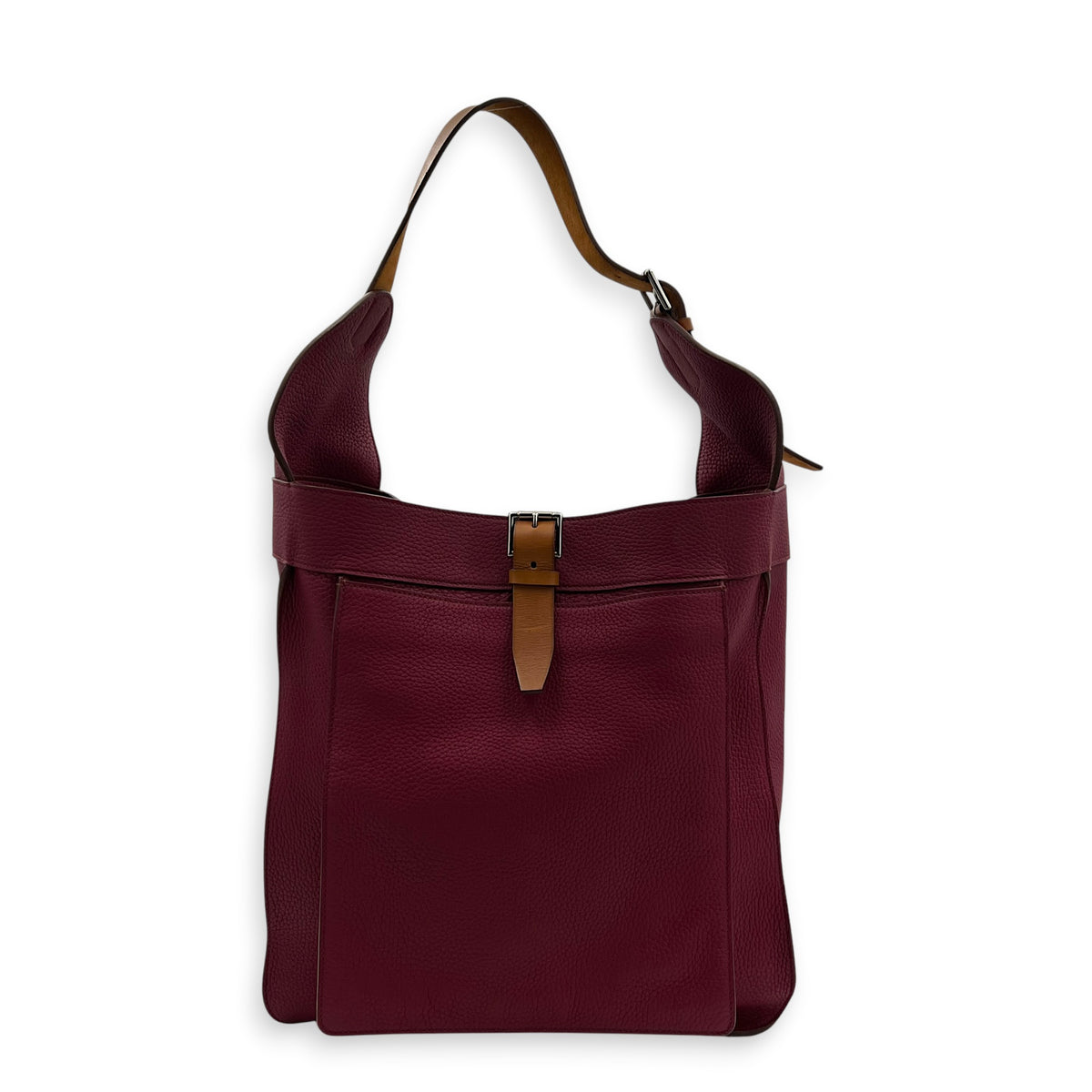 Marwari GM Pink Shoulder Bag in Clemence, Palladium hardware