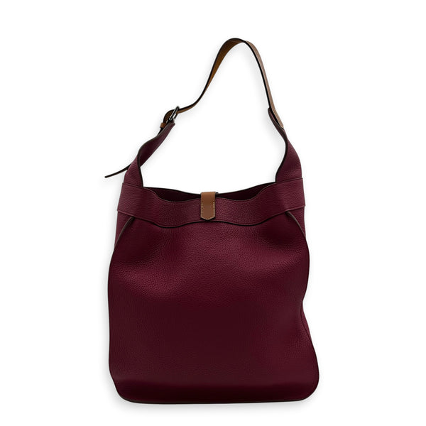 Marwari GM Pink Shoulder Bag in Clemence, Palladium hardware