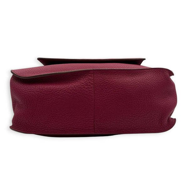 Marwari GM Pink Shoulder Bag in Clemence, Palladium hardware