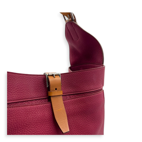 Marwari GM Pink Shoulder Bag in Clemence, Palladium hardware