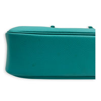 Plume 28 Bleu Paon Top Handle Bag in Epsom, Palladium hardware