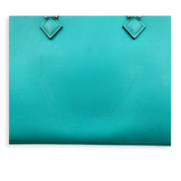 Plume 28 Bleu Paon Top Handle Bag in Epsom, Palladium hardware