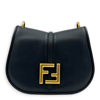 C’mon Crossbody Bag Black in Calfskin, Gold hardware