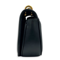 C’mon Crossbody Bag Black in Calfskin, Gold hardware