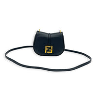 C’mon Crossbody Bag Black in Calfskin, Gold hardware