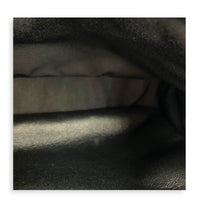 College Shoulder Bag Black in Calfskin, Silver hardware