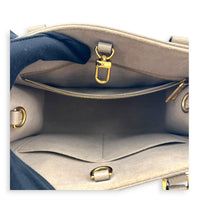 OnTheGo PM Beige Tote Bag in Monogram Empreinte Leather, Gold hardware