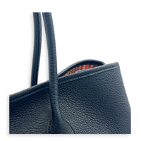 Garden Party 36 Bleu Nuit Top Handle Bag in Negoda, Palladium hardware