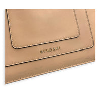Serpenti Forever Shoulder Bag Beige in Calfskin, Light Gold hardware