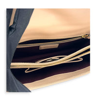 Serpenti Forever Shoulder Bag Beige in Calfskin, Light Gold hardware