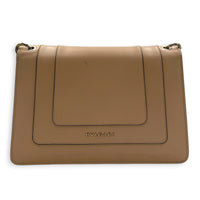 Serpenti Forever Shoulder Bag Beige in Calfskin, Light Gold hardware