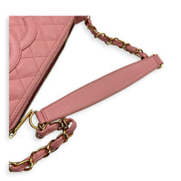 Timeless CC Pochette  Shoulder Bag Pink in Caviar Leather, Gold hardware