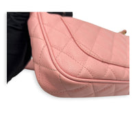 Timeless CC Pochette  Shoulder Bag Pink in Caviar Leather, Gold hardware