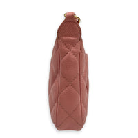 Timeless CC Pochette  Shoulder Bag Pink in Caviar Leather, Gold hardware