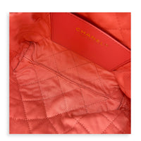 22 Tote Top Handle Bag Mini Pink in Caviar Leather, Gold hardware