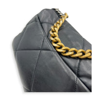 Flap Shoulder Bag Small Black in Lambskin, Mixed hardware