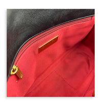 Flap Shoulder Bag Small Black in Lambskin, Mixed hardware