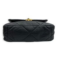 Flap Shoulder Bag Small Black in Lambskin, Mixed hardware