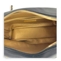 All About Chains Black Shoulder Bag in Calfskin, Gold hardware