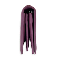 Intrecciato Wallet On Chain Purple in Intrecciato Leather, Ruthenium hardware
