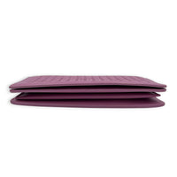 Intrecciato Wallet On Chain Purple in Intrecciato Leather, Ruthenium hardware