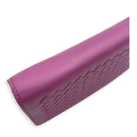 Intrecciato Wallet On Chain Purple in Intrecciato Leather, Ruthenium hardware