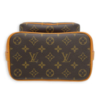 Noe Cargo Bucket Bag Brown in Monogram Coated Canvas, Gold hardware