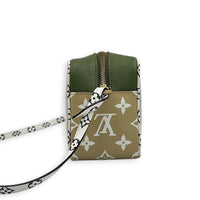 Beach Pouch  Crossbody Bag Multi-colour in Monogram Coated Canvas, Gold hardware