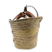 Triomphe Basket Tote Bag Beige in Raffia