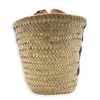 Triomphe Basket Tote Bag Beige in Raffia