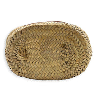 Triomphe Basket Tote Bag Beige in Raffia