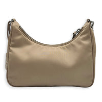 Re-Edition 2005 Shoulder Bag Beige in Re-Nylon, Silver hardware