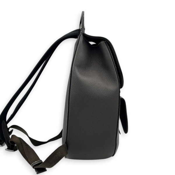 Saddle Backpack Grey, Ruthenium hardware