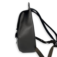 Saddle Backpack Grey, Ruthenium hardware