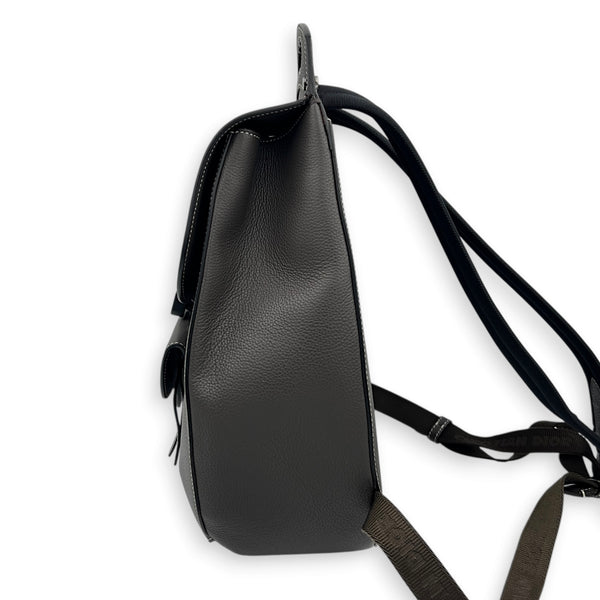 Saddle Backpack Grey, Ruthenium hardware