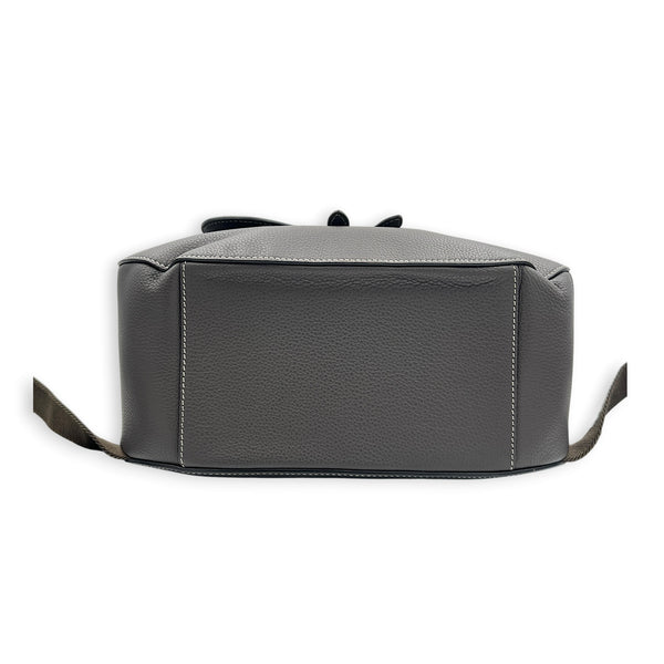 Saddle Backpack Grey, Ruthenium hardware